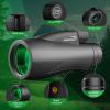 image12x55 Monocular for Adults High Power  Aurosports Compact Portable Monoculars for Bird Watching  HD Monoculars with Smartphone Adapter Tripod Camera for Hunting Hiking Camping Wildlife12x55