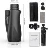 image12x55 Monocular for Adults High Power  Aurosports Compact Portable Monoculars for Bird Watching  HD Monoculars with Smartphone Adapter Tripod Camera for Hunting Hiking Camping Wildlife12x55