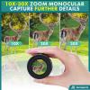 imageAurosports 1030x40 Zoom Monocular for Adults Monocular Telescope High Power with Bak4 Prism Compact Monoculars for Bird Watching Traveling Hunting Camping1030x40