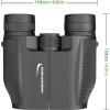 imageAurosports 10x25 Binoculars for Adults and Kids Large View Compact Binoculars with Low Light Vision Easy Focus Small Binocular for Bird Watching Outdoor Travel Sightseeing Concert Hunting Hiking12x32Black