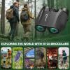 imageAurosports 10x25 Binoculars for Adults and Kids Large View Compact Binoculars with Low Light Vision Easy Focus Small Binocular for Bird Watching Outdoor Travel Sightseeing Concert Hunting Hiking12x32Black