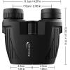 imageAurosports 10x25 Binoculars for Adults and Kids Large View Compact Binoculars with Low Light Vision Easy Focus Small Binocular for Bird Watching Outdoor Travel Sightseeing Concert Hunting Hiking15x25Black