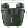 imageAurosports 10x25 Binoculars for Adults and Kids Large View Compact Binoculars with Low Light Vision Easy Focus Small Binocular for Bird Watching Outdoor Travel Sightseeing Concert Hunting Hiking15x25Green
