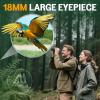 imageAurosports 10x25 Binoculars for Adults and Kids Large View Compact Binoculars with Low Light Vision Easy Focus Small Binocular for Bird Watching Outdoor Travel Sightseeing Concert Hunting Hiking16x32Black