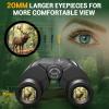 imageAurosports 10x25 Binoculars for Adults and Kids Large View Compact Binoculars with Low Light Vision Easy Focus Small Binocular for Bird Watching Outdoor Travel Sightseeing Concert Hunting Hiking12x32Black