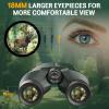 imageAurosports 10x25 Binoculars for Adults and Kids Large View Compact Binoculars with Low Light Vision Easy Focus Small Binocular for Bird Watching Outdoor Travel Sightseeing Concert Hunting Hiking15x25Green